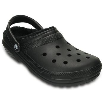 Crocs Classic Lined Clog Cierne - Panske Dreváky